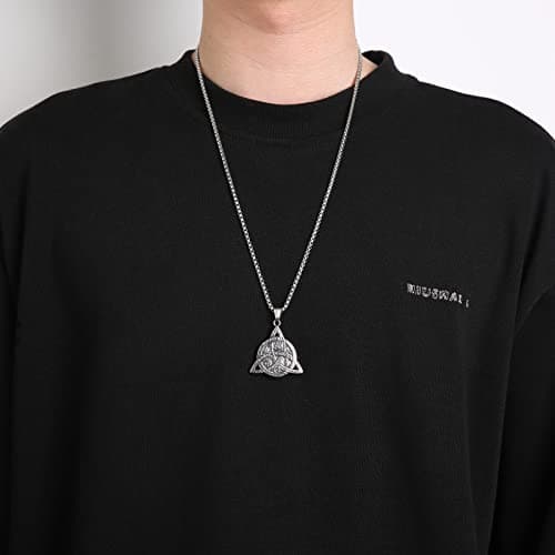Triple Goddess Triple Knot Necklace