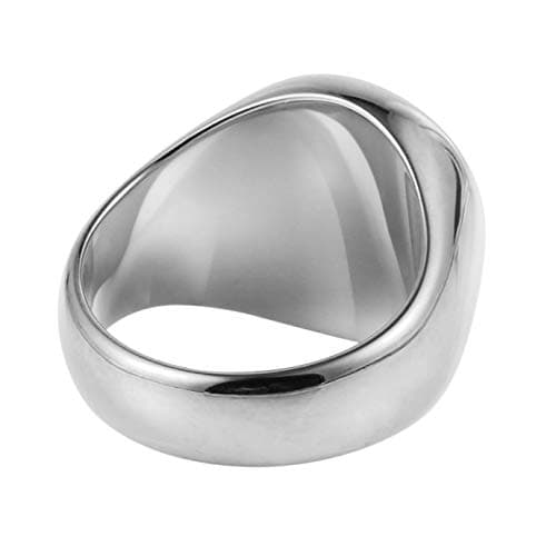 HZMAN Solomon Seal Constellation Rings Stainless Steel for Men Women