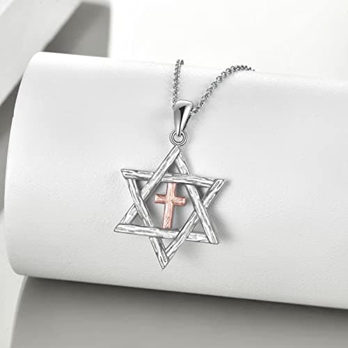 Star of David Necklace: Jewish Christian Jewelry Gift