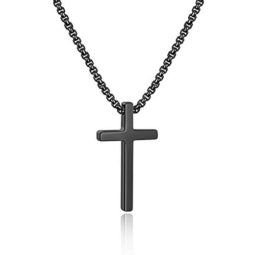 Stainless Steel Cross Necklace for Men and Boys