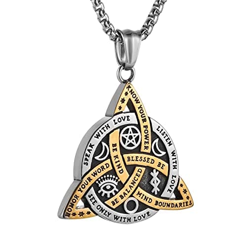 Triple Goddess Triple Knot Necklace