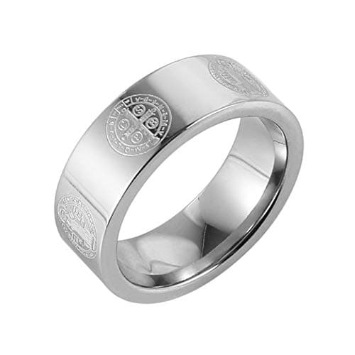 St Benedict Exorcism Ring for Men Boy