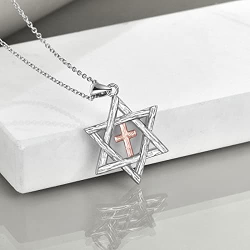 Star of David Necklace: Jewish Christian Jewelry Gift