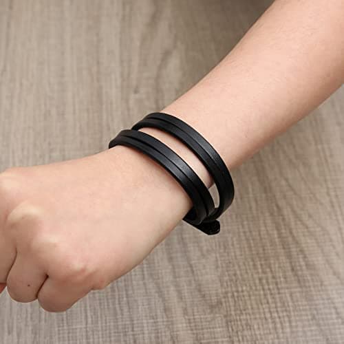 Handmade Leather Cuff Bracelet - Steampunk Style Wristband