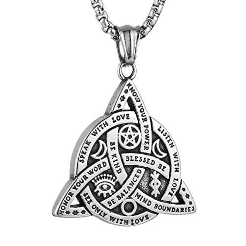 Triple Goddess Triple Knot Necklace