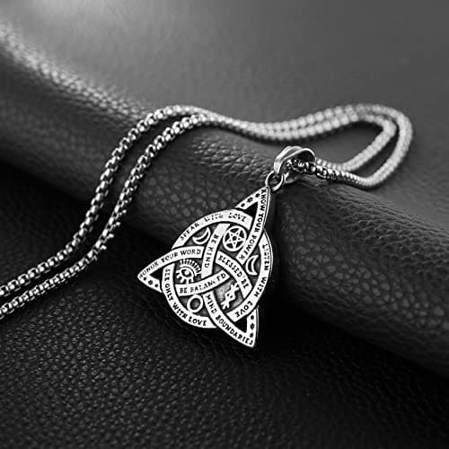 Triple Goddess Triple Knot Necklace