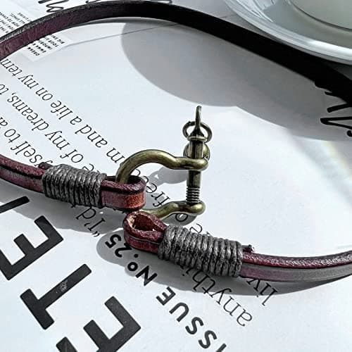 Handmade Leather Cuff Bracelet for Women with Small Bells