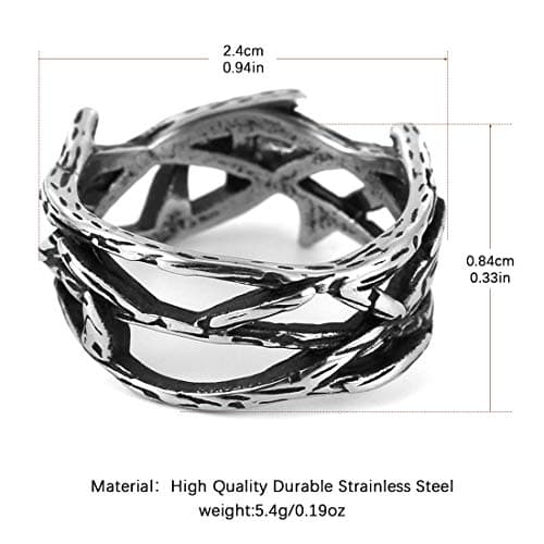 HZMAN Stainless Steel Lucky Branch Ring