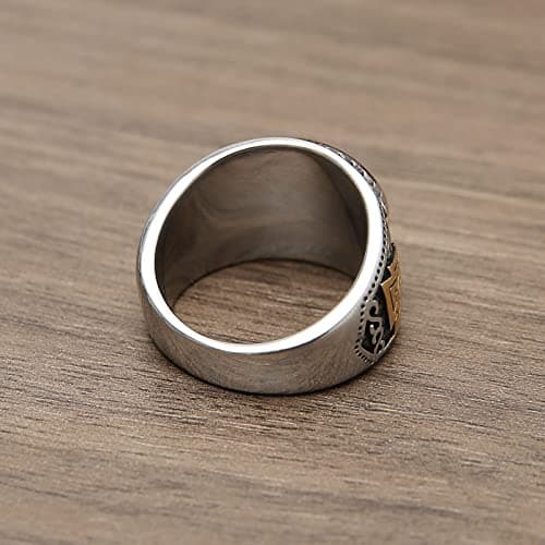 HZMAN Norse Viking Valknut Ring for Men Women Stainless SteelVintage Odin Symbol Warrior Amulet Ring Protection Jewelry Gift