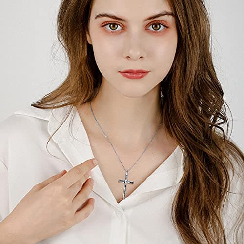 Baseball Cross Necklace for Women