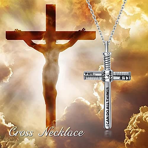 Baseball Cross Necklace for Women