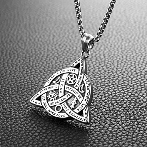 Triple Goddess Triple Knot Necklace